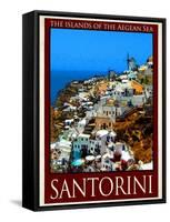 Santorini Greece 1-Anna Siena-Framed Stretched Canvas