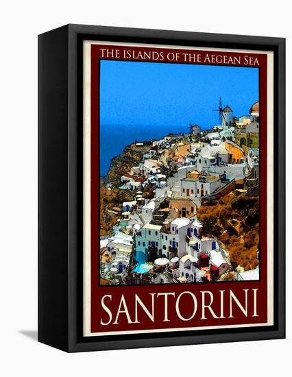 Santorini Greece 1-Anna Siena-Framed Stretched Canvas