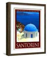 Santorini Greece 2-Anna Siena-Framed Giclee Print