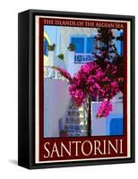 Santorini Greece 3-Anna Siena-Framed Stretched Canvas