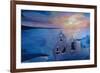 Santorini Greece View from Oia during Sunset-Markus Bleichner-Framed Art Print