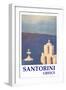 Santorini, Greece - View from Oia Retro Style-Markus Bleichner-Framed Art Print