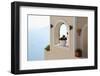 Santorini Greece. White Town on the Rocks by the Sea.-chagin-Framed Photographic Print