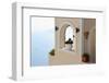 Santorini Greece. White Town on the Rocks by the Sea.-chagin-Framed Photographic Print