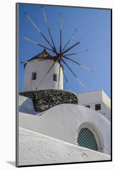 Santorini, Greece. White Washed Buildings and the Aegean Blue Sky-Jolly Sienda-Mounted Photographic Print