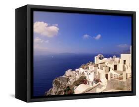 Santorini, Greece-Walter Bibikow-Framed Stretched Canvas