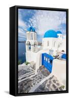 Santorini, Greece-sorincolac-Framed Stretched Canvas