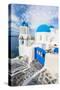 Santorini, Greece-sorincolac-Stretched Canvas