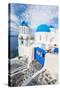 Santorini, Greece-sorincolac-Stretched Canvas