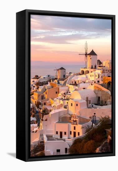 Santorini Greece-Little_Desire-Framed Stretched Canvas