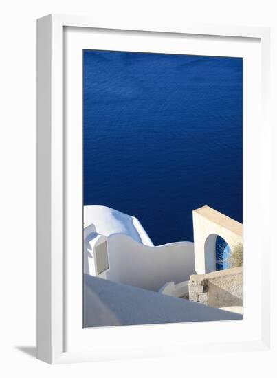 Santorini II-Sara Zieve Miller-Framed Art Print