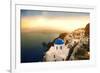 Santorini Island at Sunset-olly2-Framed Photographic Print