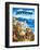 Santorini Island, Greece-Caroline Haliday-Framed Giclee Print