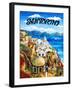 Santorini Island, Greece-Caroline Haliday-Framed Giclee Print