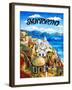 Santorini Island, Greece-Caroline Haliday-Framed Giclee Print