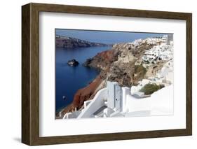 Santorini Island, Greece-OkSun-Framed Photographic Print