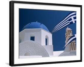 Santorini, Oia, Cyclades Islands, Greece-Steve Vidler-Framed Photographic Print