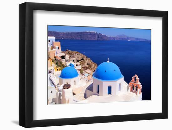 Santorini Scene-Jeni Foto-Framed Photographic Print