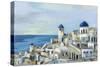 Santorini View I-Silvia Vassileva-Stretched Canvas