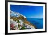 Santorini, View of Fira Town with Volcano-Maugli-l-Framed Photographic Print