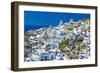 Santorini - View of Oia Town-Maugli-l-Framed Photographic Print