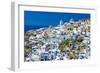 Santorini - View of Oia Town-Maugli-l-Framed Photographic Print