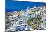 Santorini - View of Oia Town-Maugli-l-Mounted Photographic Print