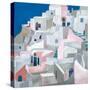 Santorini7x7-Ana Rut Bre-Stretched Canvas