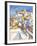 Santorini-Luigi Florio-Framed Art Print