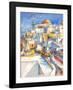 Santorini-Luigi Florio-Framed Art Print