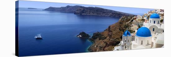 Santorini-mikdam-Stretched Canvas