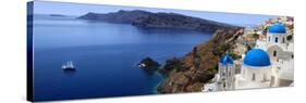 Santorini-mikdam-Stretched Canvas