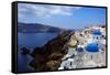 Santorini-mikdam-Framed Stretched Canvas