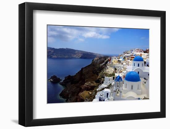 Santorini-mikdam-Framed Photographic Print