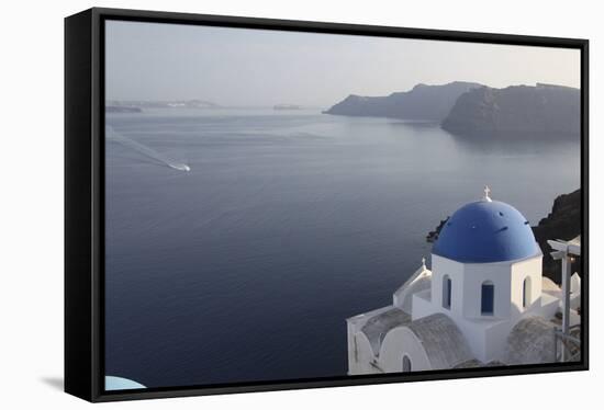 Santorini-Chris Bliss-Framed Stretched Canvas