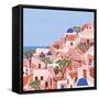 Santorini-Ceyda Alasar-Framed Stretched Canvas