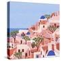 Santorini-Ceyda Alasar-Stretched Canvas