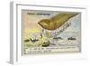 Santos-Dumont Being Rescued after His Airship Crashed into the Sea, Antibes, 1902-null-Framed Giclee Print