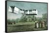 Santos-Dumont Biplane-null-Framed Stretched Canvas