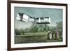 Santos-Dumont Biplane-null-Framed Art Print