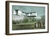 Santos-Dumont Biplane-null-Framed Art Print