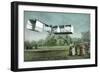 Santos-Dumont Biplane-null-Framed Art Print