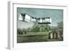 Santos-Dumont Biplane-null-Framed Art Print