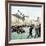 Santos-Dumont Making the First Powered Plane Flight in Europe, Paris, 1906-null-Framed Giclee Print