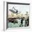 Santos-Dumont Making the First Powered Plane Flight in Europe, Paris, 1906-null-Framed Giclee Print