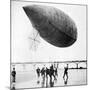 Santos-Dumont's Airship Departing from Trouville, France, 1905-null-Mounted Giclee Print