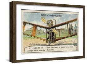 Santos-Dumont Testing an Aeroplane, Neuilly, 1907-null-Framed Giclee Print