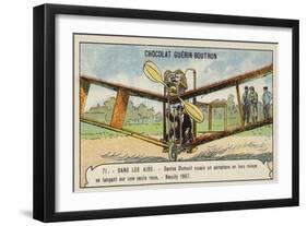 Santos-Dumont Testing an Aeroplane, Neuilly, 1907-null-Framed Giclee Print