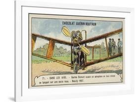 Santos-Dumont Testing an Aeroplane, Neuilly, 1907-null-Framed Giclee Print