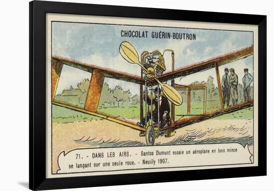 Santos-Dumont Testing an Aeroplane, Neuilly, 1907-null-Framed Giclee Print